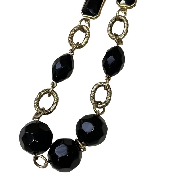 J Crew Beaded Necklaces Tortoiseshell Black Gold Ivory - Picture 7 of 7